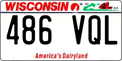 WI license plate 486VQL