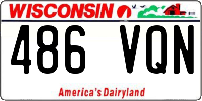 WI license plate 486VQN