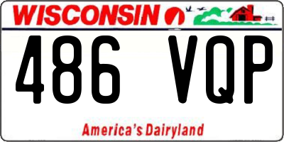 WI license plate 486VQP