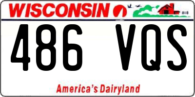 WI license plate 486VQS