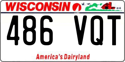 WI license plate 486VQT