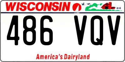 WI license plate 486VQV