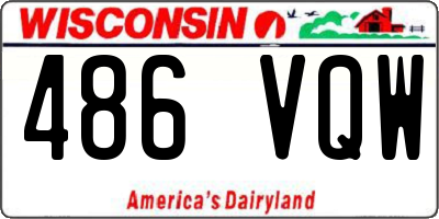 WI license plate 486VQW