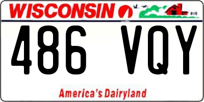 WI license plate 486VQY