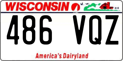 WI license plate 486VQZ