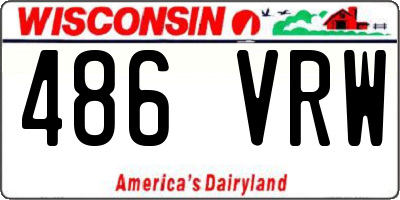 WI license plate 486VRW