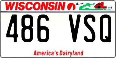 WI license plate 486VSQ