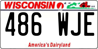 WI license plate 486WJE