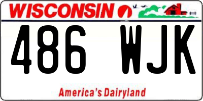 WI license plate 486WJK