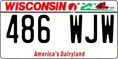 WI license plate 486WJW