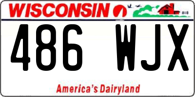 WI license plate 486WJX