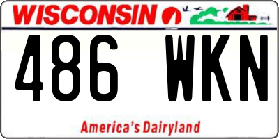 WI license plate 486WKN