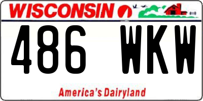 WI license plate 486WKW