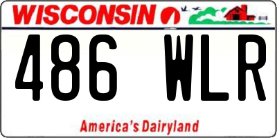 WI license plate 486WLR