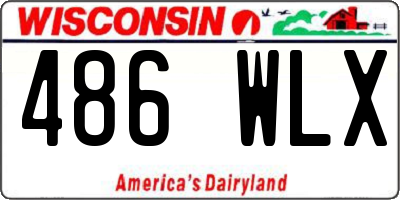 WI license plate 486WLX