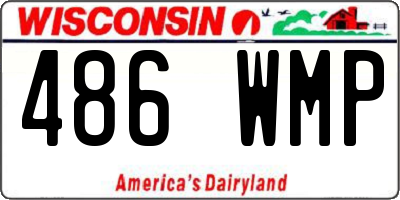 WI license plate 486WMP