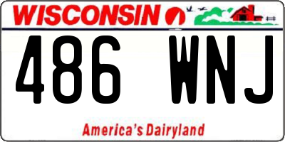 WI license plate 486WNJ