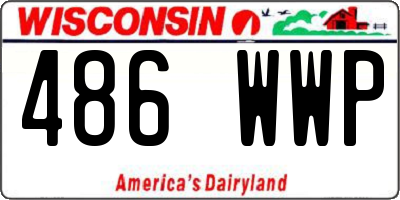 WI license plate 486WWP