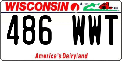 WI license plate 486WWT