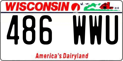 WI license plate 486WWU
