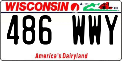 WI license plate 486WWY