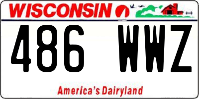 WI license plate 486WWZ