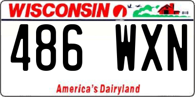 WI license plate 486WXN