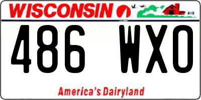 WI license plate 486WXO