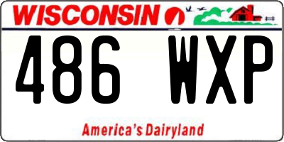 WI license plate 486WXP