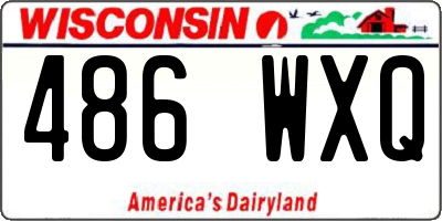 WI license plate 486WXQ