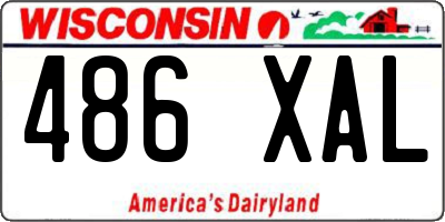 WI license plate 486XAL