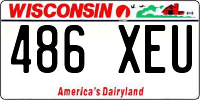 WI license plate 486XEU