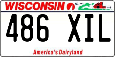 WI license plate 486XIL