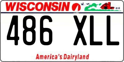 WI license plate 486XLL