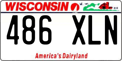 WI license plate 486XLN
