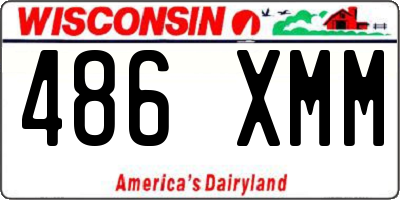 WI license plate 486XMM