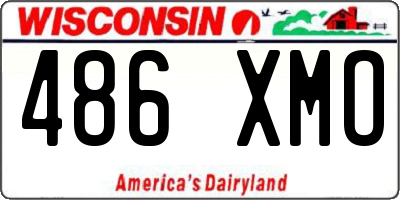 WI license plate 486XMO