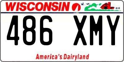 WI license plate 486XMY