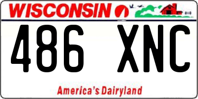 WI license plate 486XNC
