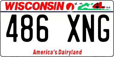 WI license plate 486XNG
