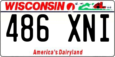 WI license plate 486XNI