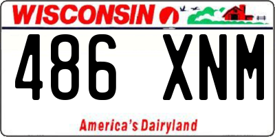 WI license plate 486XNM