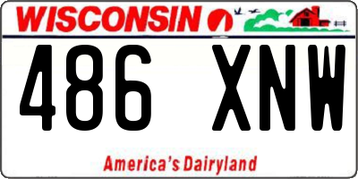 WI license plate 486XNW