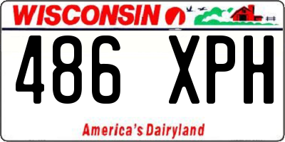 WI license plate 486XPH