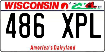 WI license plate 486XPL