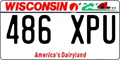 WI license plate 486XPU