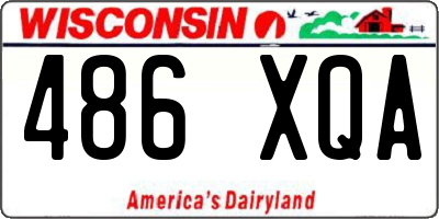 WI license plate 486XQA