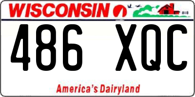 WI license plate 486XQC