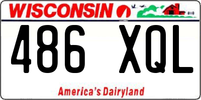WI license plate 486XQL