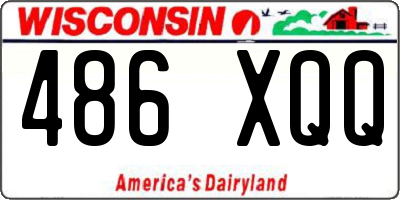 WI license plate 486XQQ